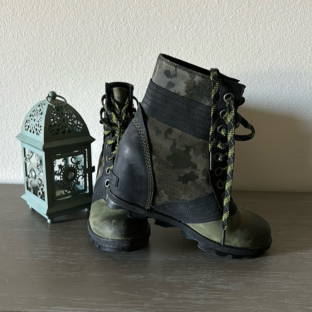 SOREL Lexie Wedge CAMO🖤💚